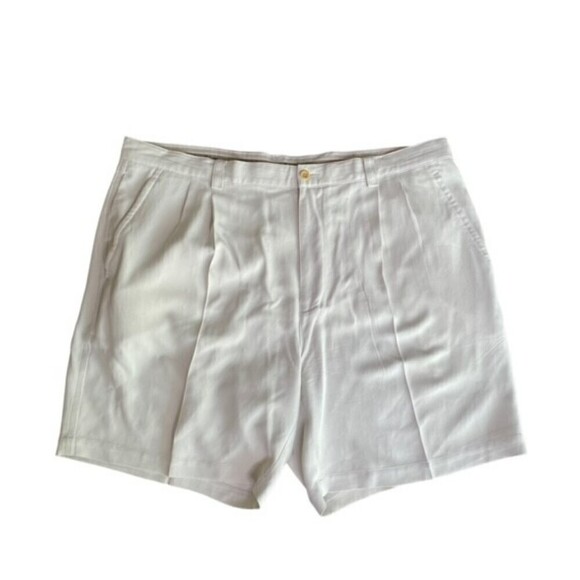 Tommy Bahama Shorts Mens 40 Silk Beige Beach Golf Pleated Relax Casual Lot of 2 - Picture 3 of 5